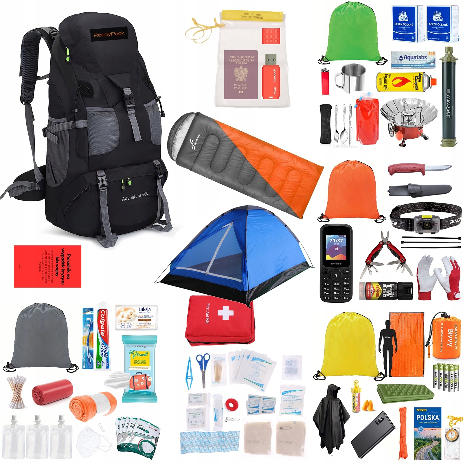 Plecak Ewakuacyjny ReadyPack X2 – Twój niezawodny towarzysz w sytuacjach kryzysowych