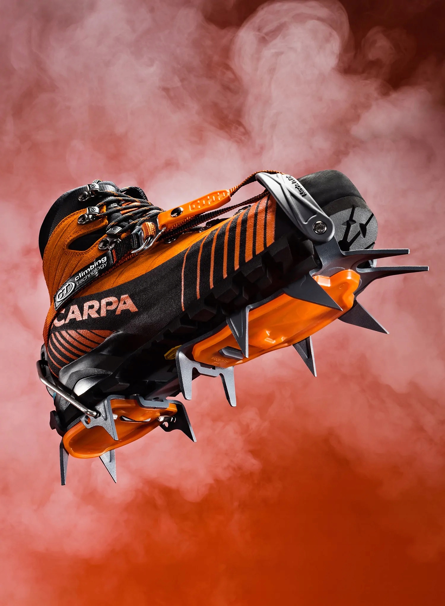 Zastosowanie podkładek Antibott Nuptse Evo w rakach Climbing Technology