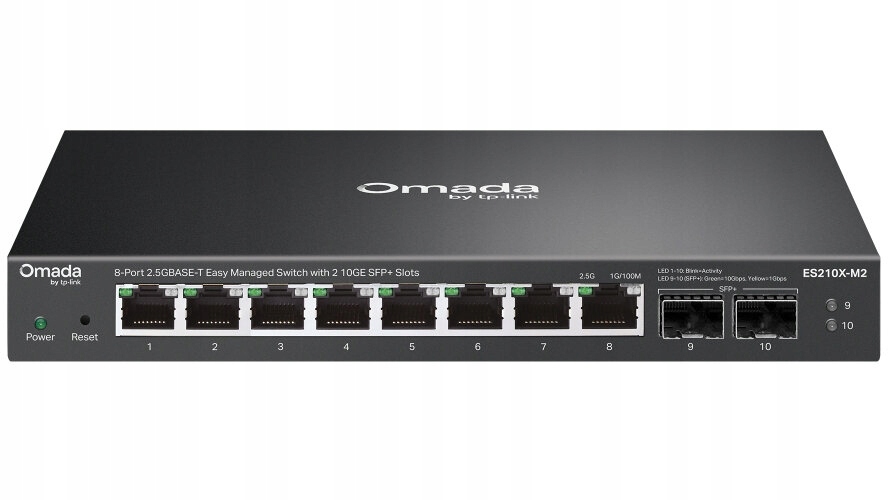 TP-Link Omada ES210X-M2 – 8-Portowy przełącznik 2.5G z zarządzaniem