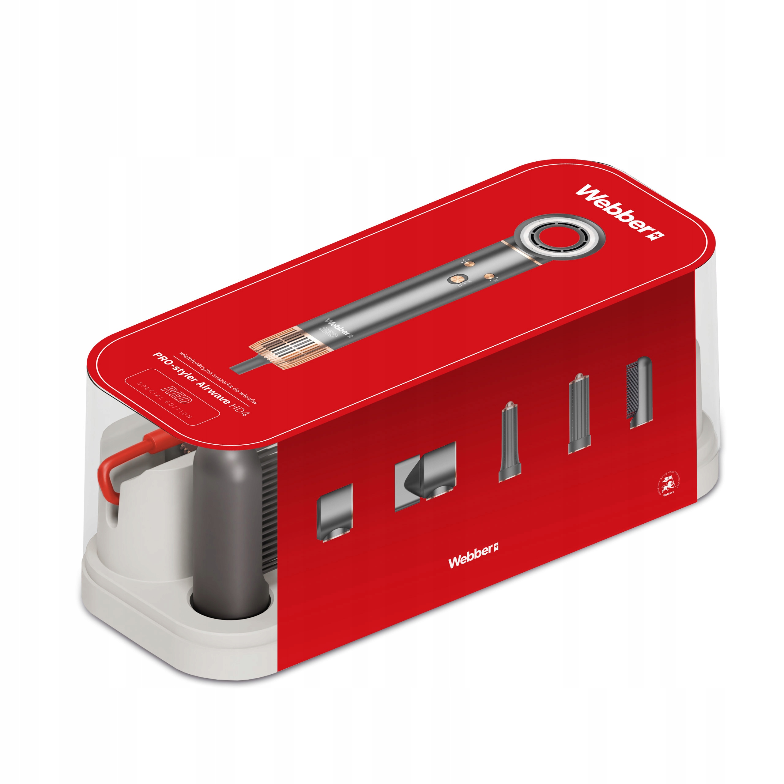 Suszarka do włosów 5w1 WEBBER HD4 1300W – Twoje wszechstronne narzędzie do stylizacji