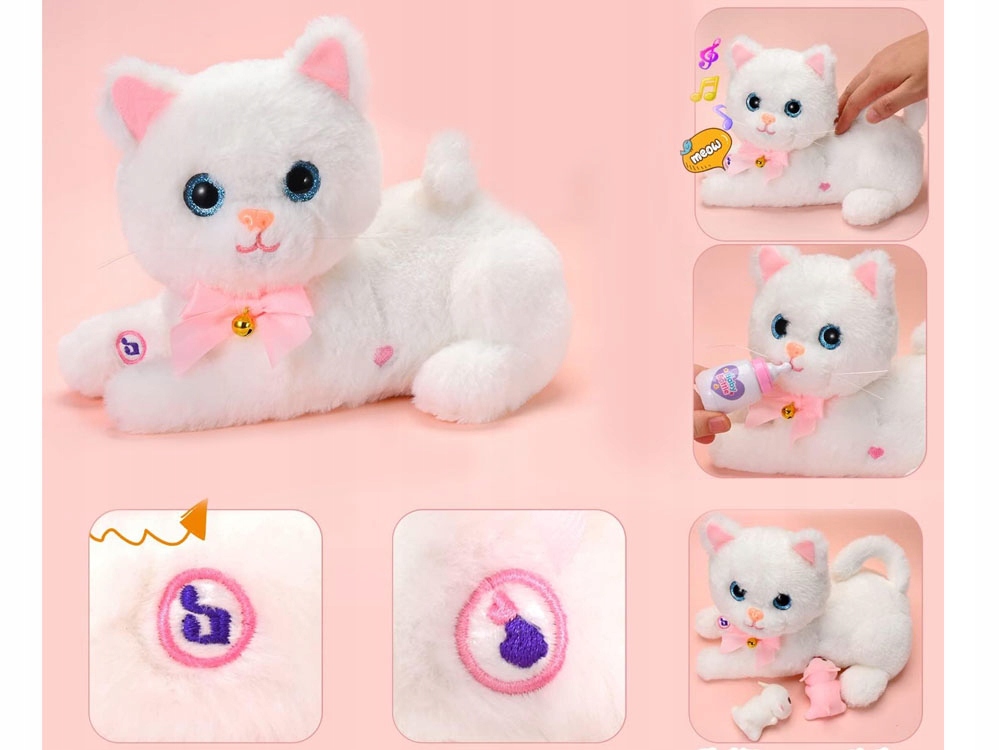 Interaktywne funkcje – Miauczenie, mruczenie i nagrywanie dźwięków