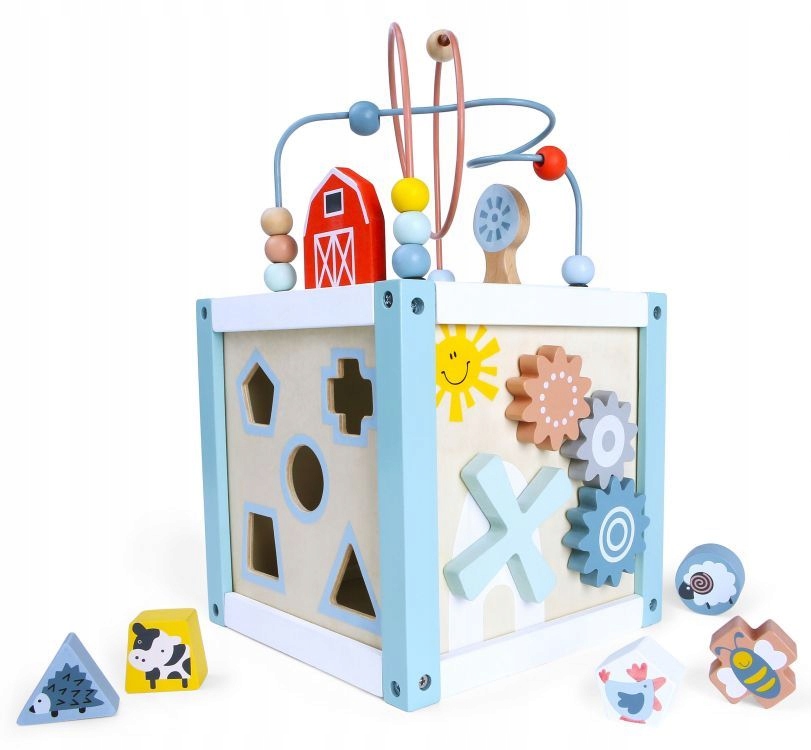 Sorter kształtów i kolorowe klocki