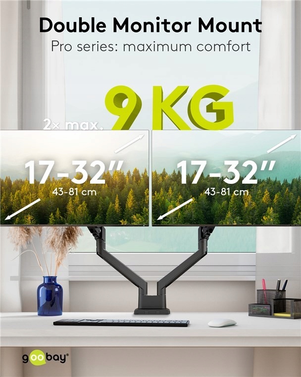 Idealny do monitorów od 17 do 32 cali (43 - 81 cm)