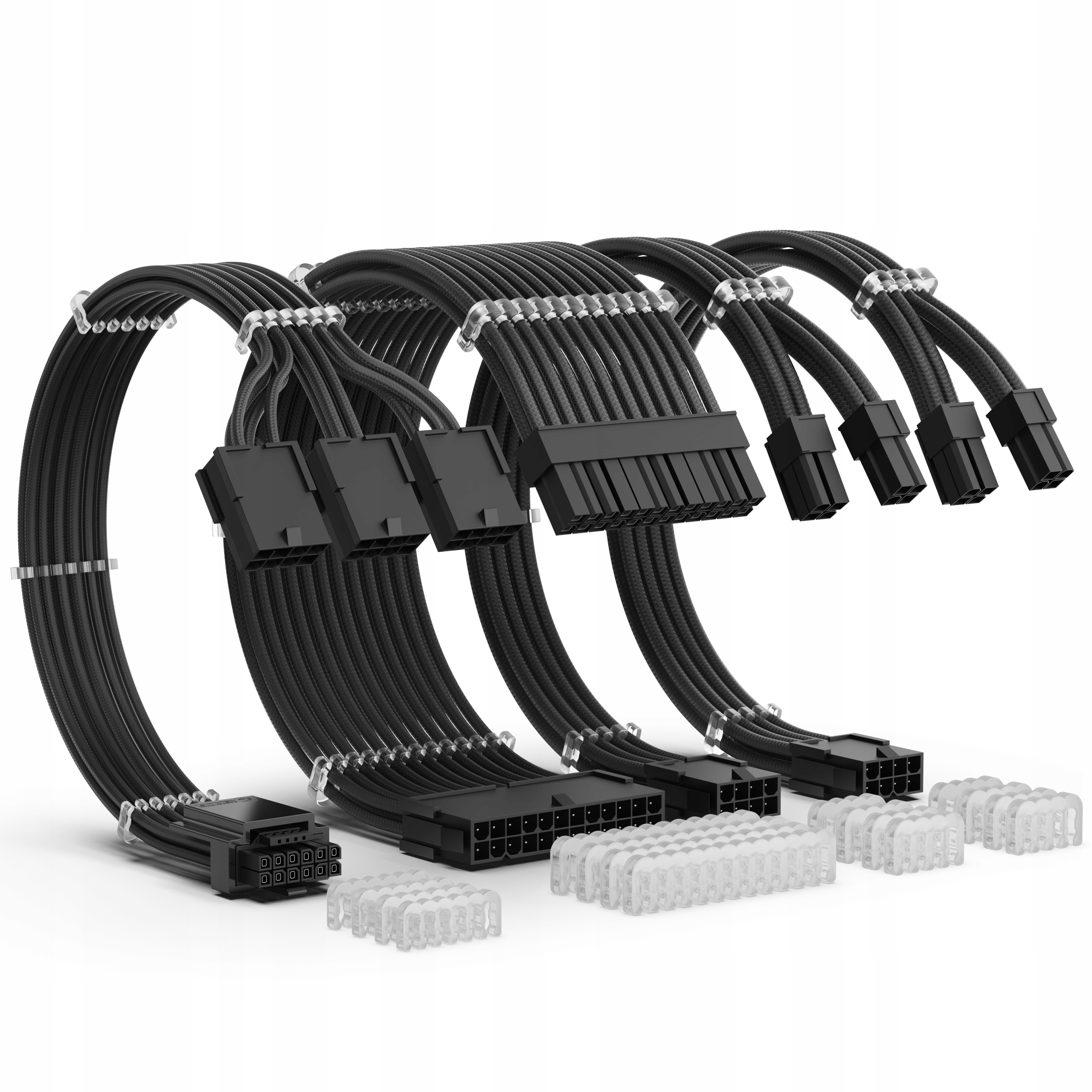 Zestaw przedłużaczy do zasilacza ATX 12VHPWR 4 KIT 16 AWG AsiaHorse – Idealne rozwiązanie dla Twojego komputera