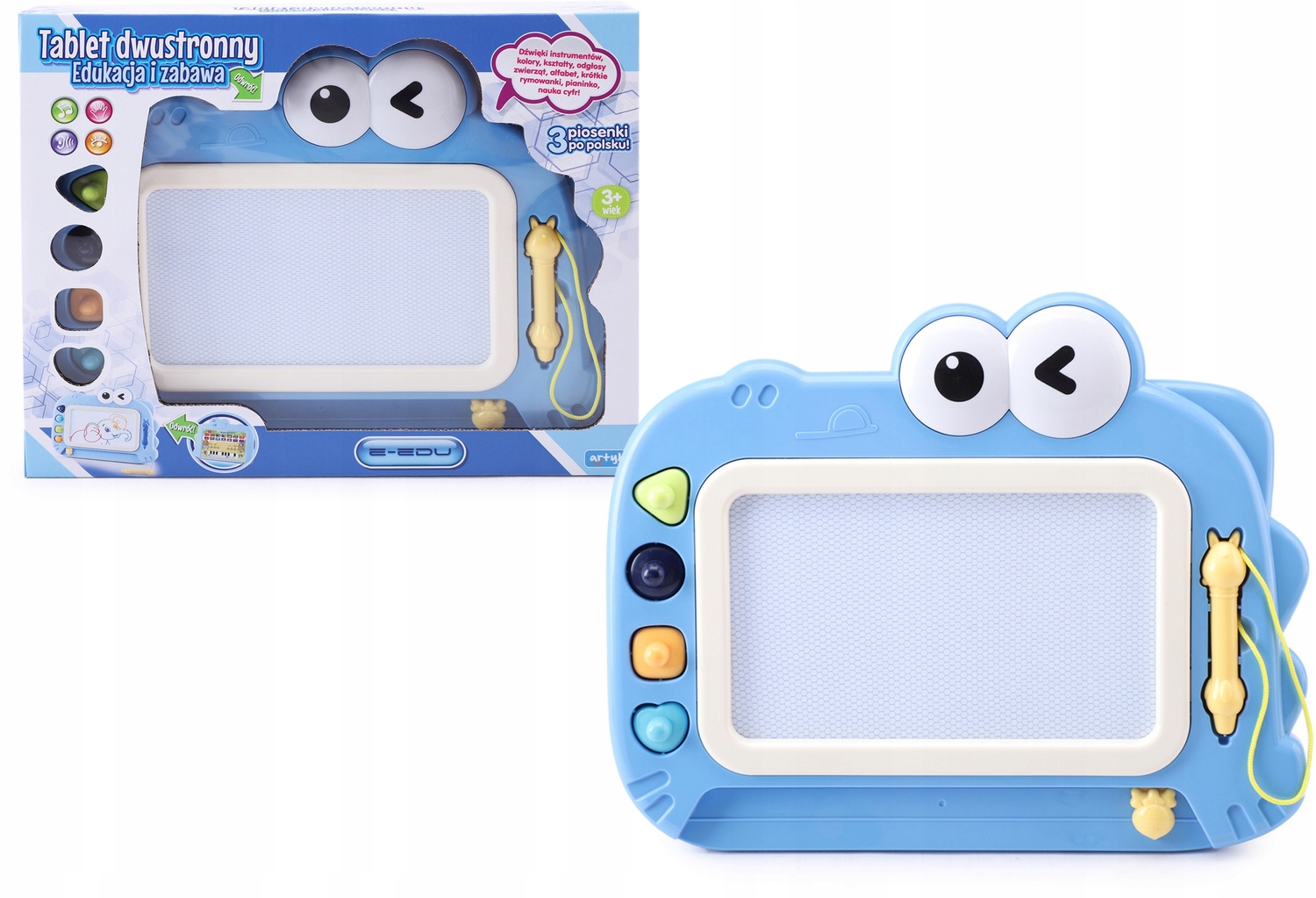 Tablet dwustronny z tablicą do rysowania – Kreatywność dla najmłodszych