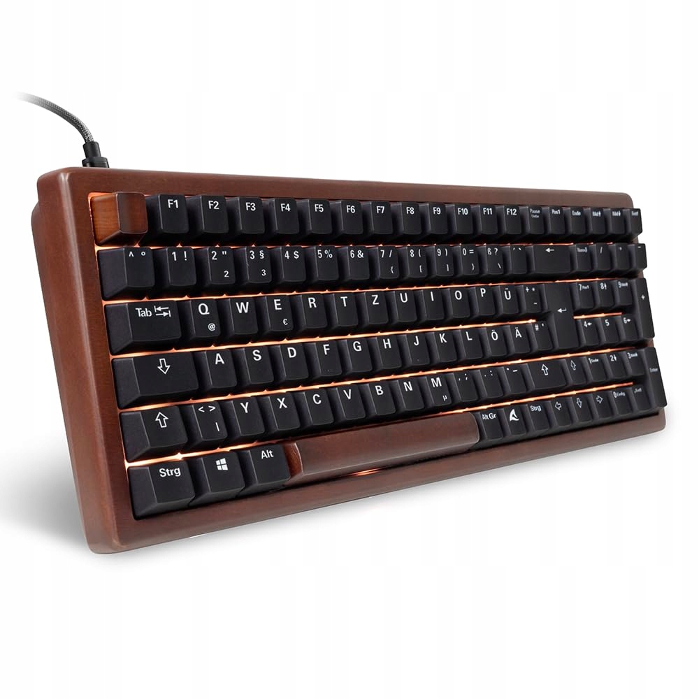 Sharkoon Gaming Tastatur Skiller SGK50S2 Wood – Klawiatura mechaniczna dla graczy