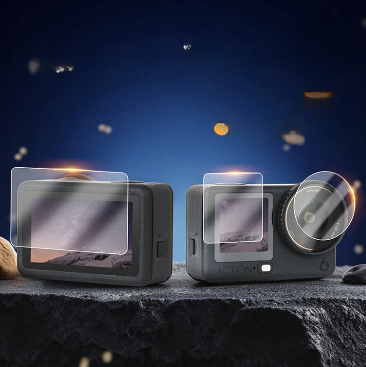 Zestaw Folia Ochronna Ze Szkła Hartowanego 9H do Kamery DJI Osmo Action 6 – Idealna Ochrona Twojego Sprzętu