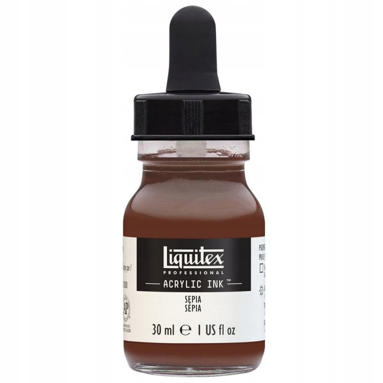 Tusz akrylowy Liquitex Acrylic Ink 30ml Sepia 609 – Doskonały wybór dla artystów