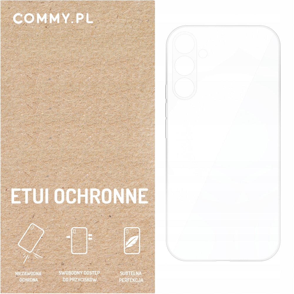 Przezroczyste etui COMMY Slim 2 mm – Styl i ochrona dla Samsung Galaxy S23 FE