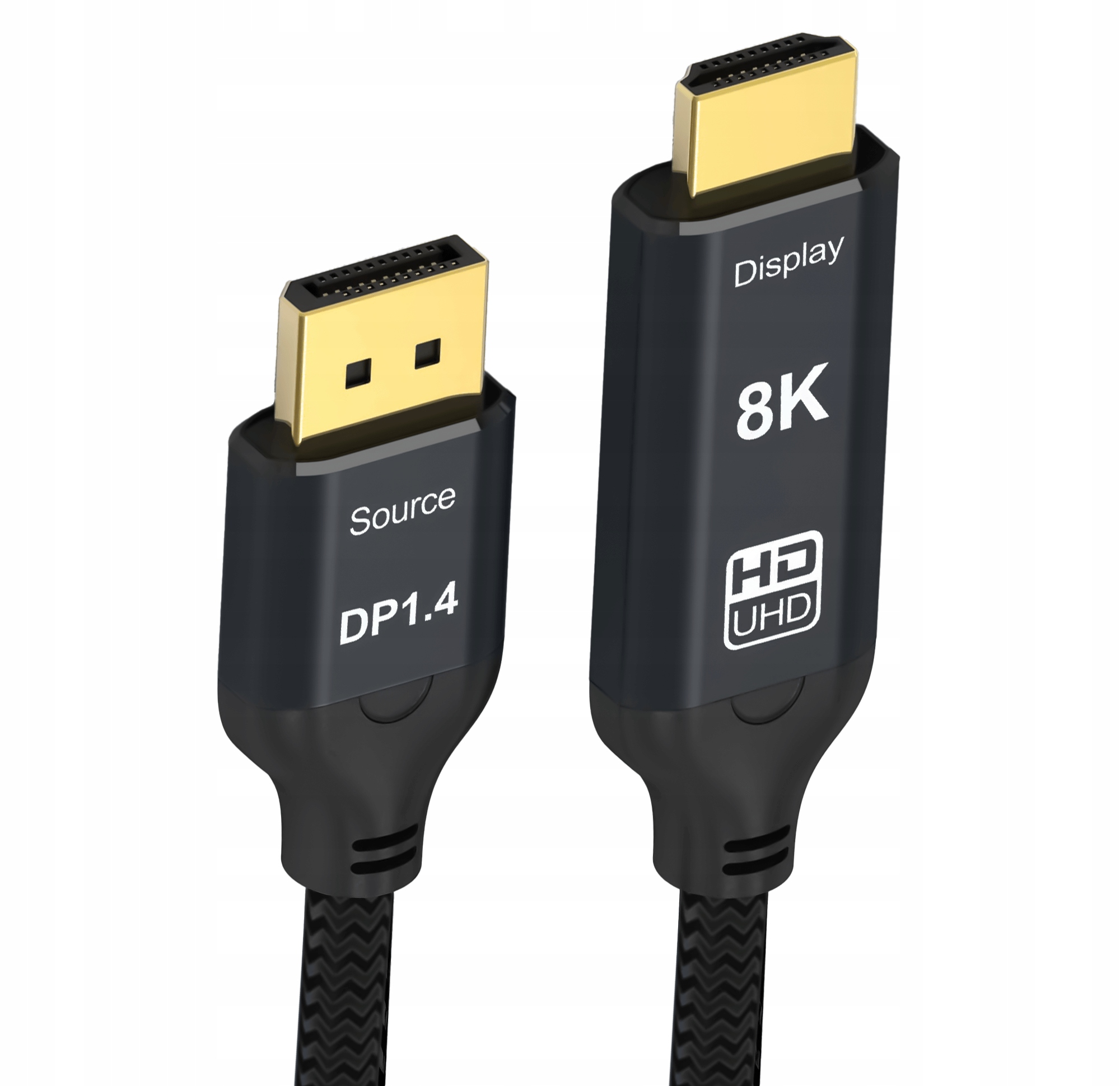 Reagle Kabel Display Port do HDMI DP DisplayPort 8K@60Hz 4k@144Hz 1M – Wysoka jakość obrazu i dźwięku