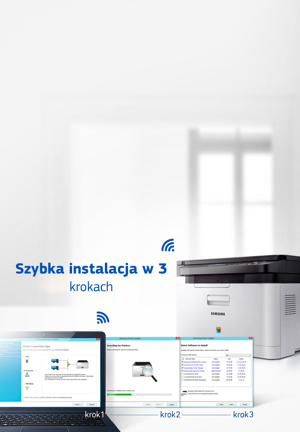 Łatwa instalacja drukarki