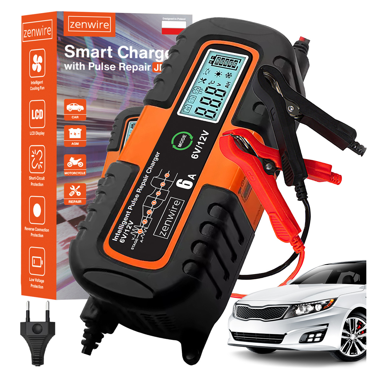 Kluczowe cechy prostownika akumulatorowego Zenwire JMD-6S