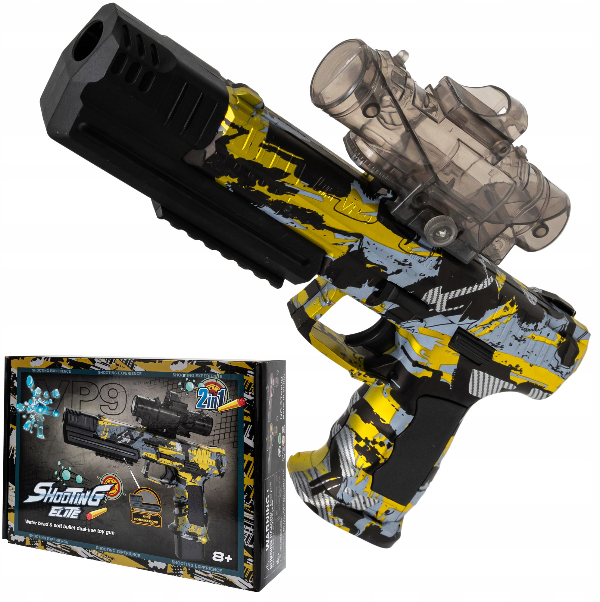 Funkcjonalność 2W1: Pistolet i karabin w jednym
