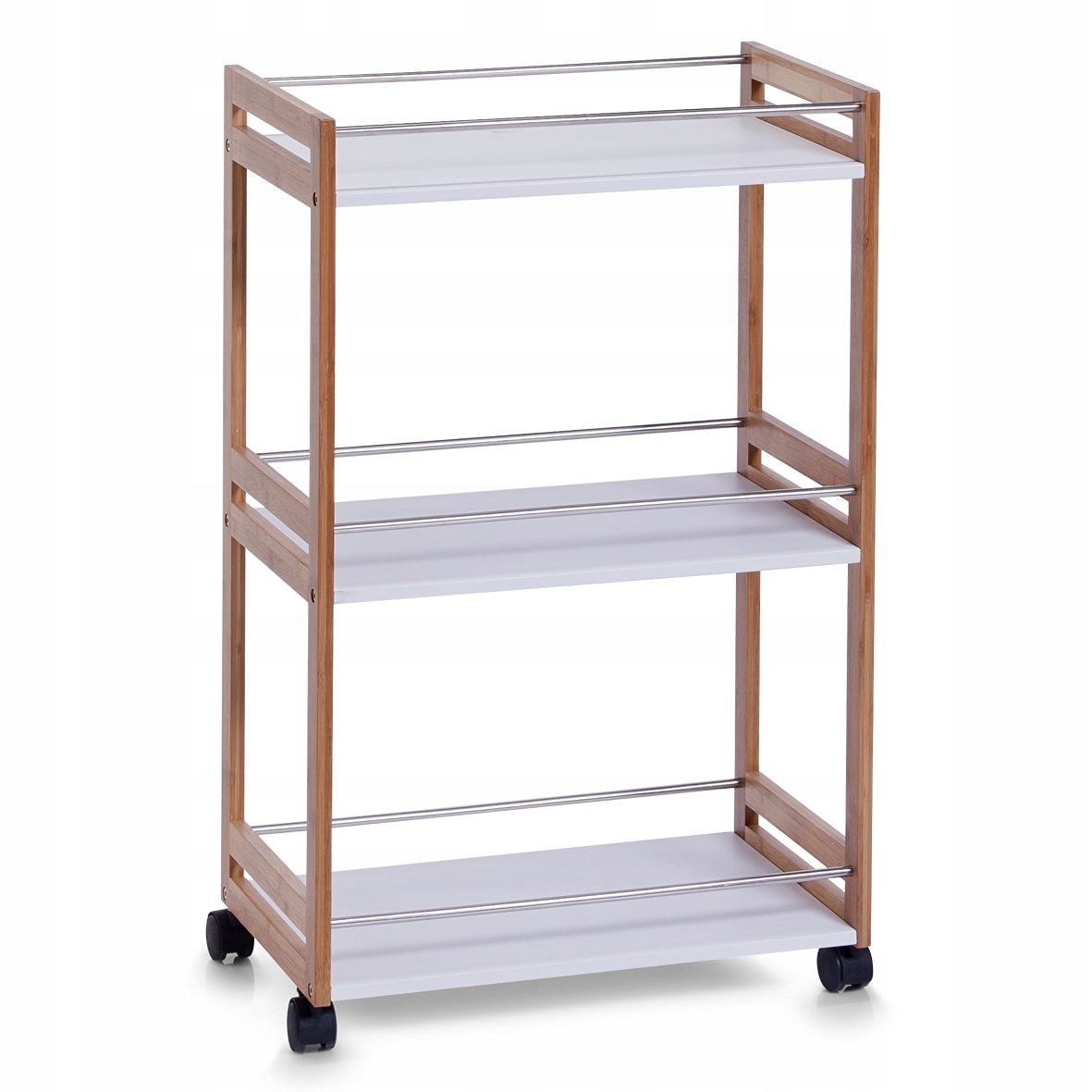 Wózek łazienkowy Zeller BAMBOO – Praktyczne rozwiązanie do organizacji przestrzeni