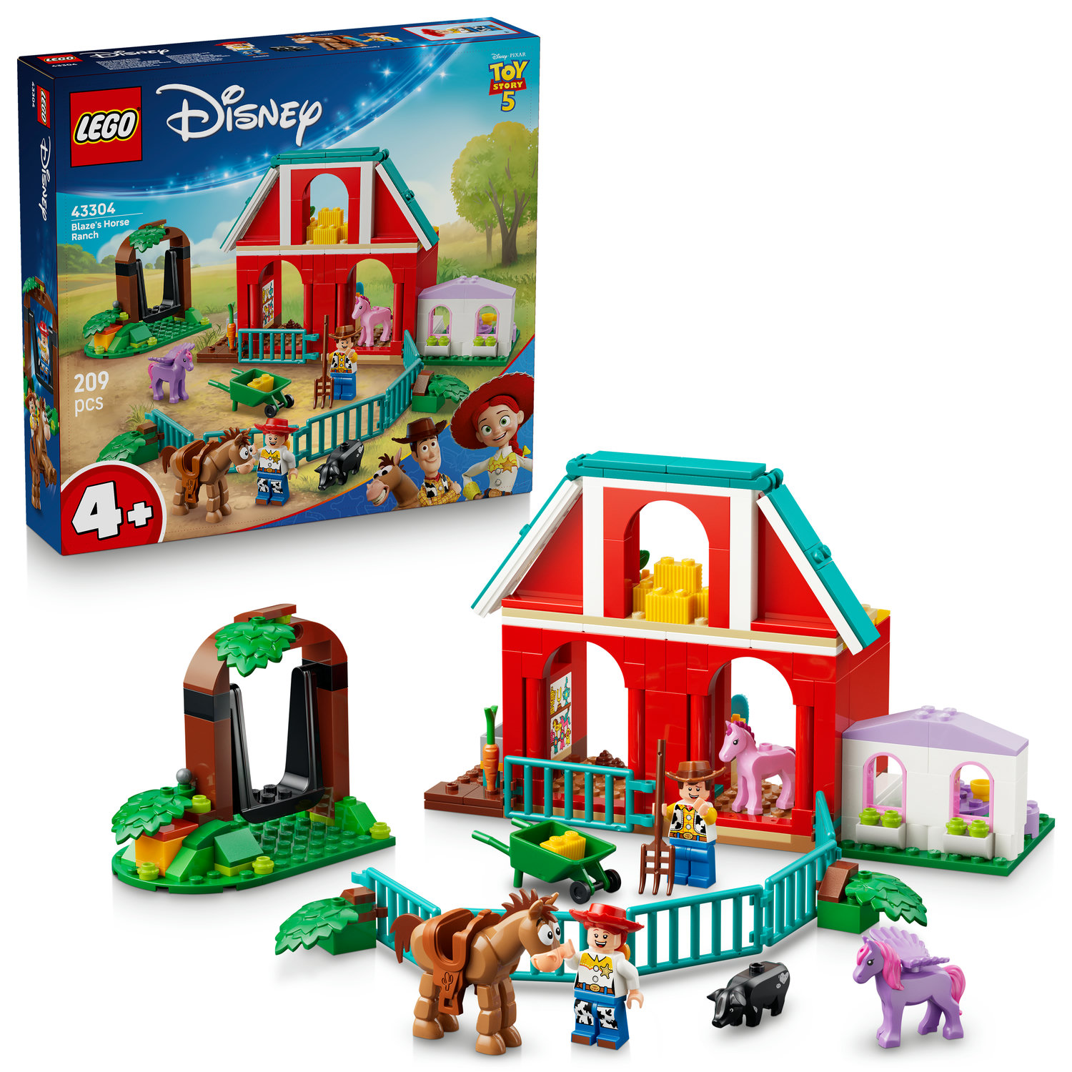 Disney Farma koni (43304) – Kreatywna zabawa w świecie Toy Story