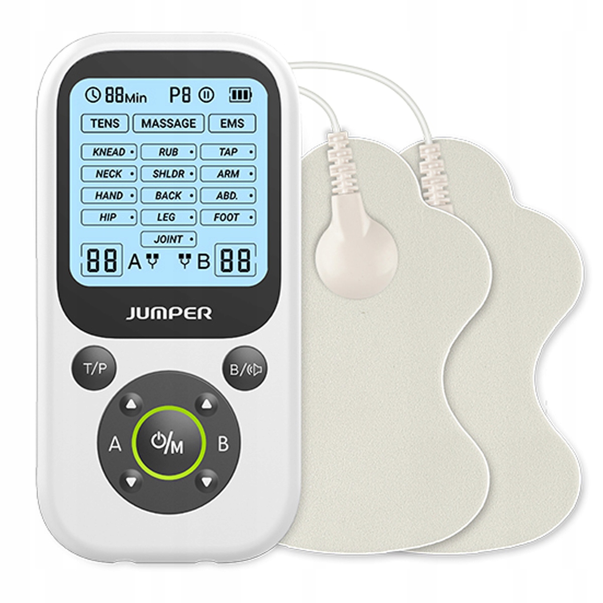 Jumper JPD-ES210 – Medyczny elektrostymulator 3w1 TENS EMS MASAŻ