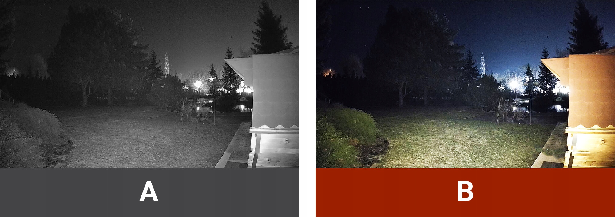 Wysoka jakość obrazu w nocy dzięki IR LED