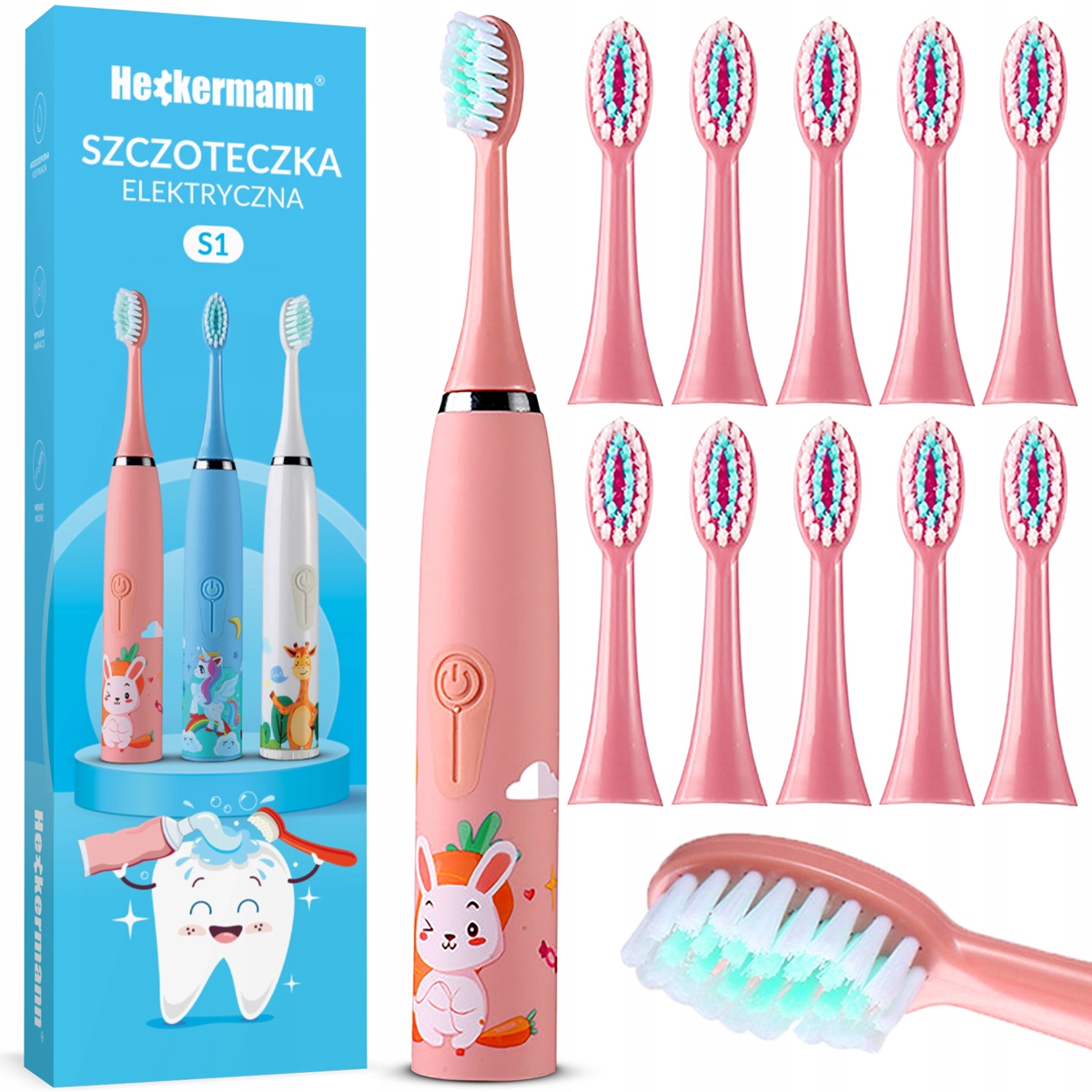 W zestawie 12 wymiennych końcówek – Wygoda i oszczędność