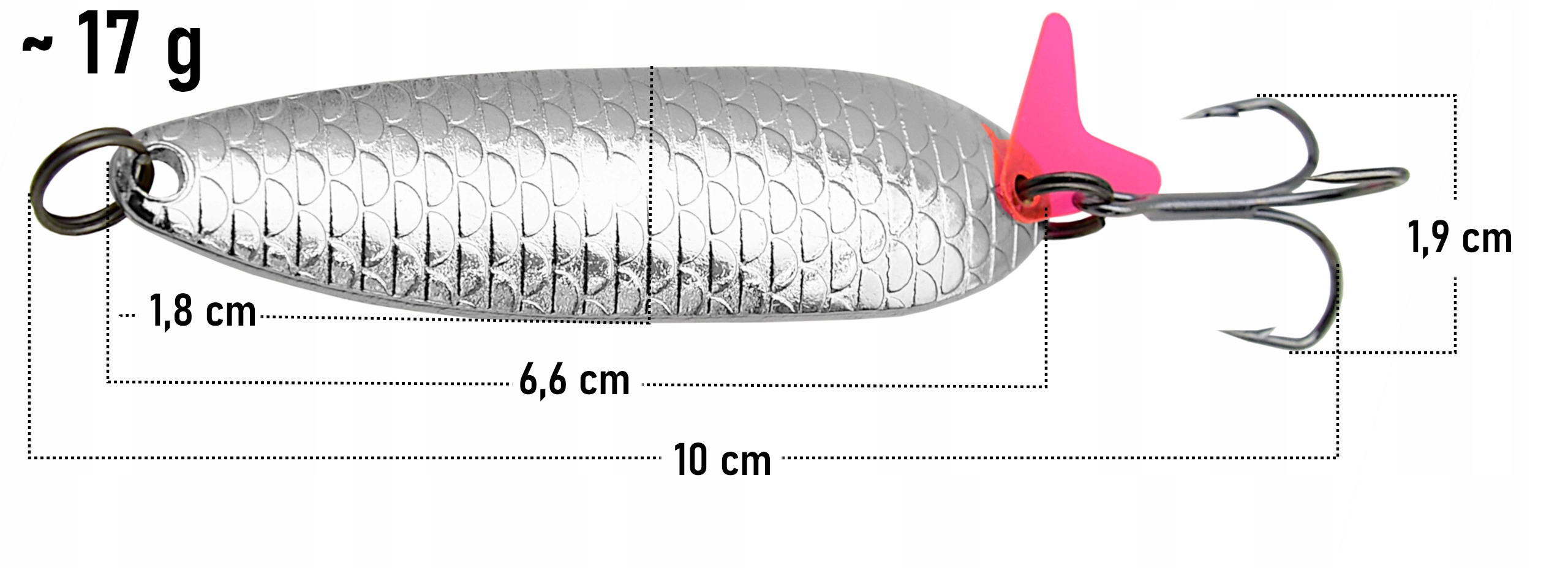 Wymiary i parametry techniczne przynęty