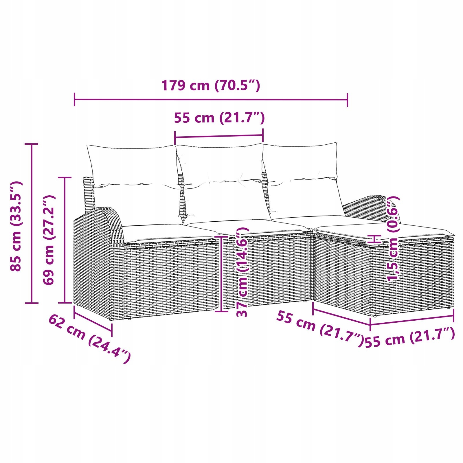 Odporność na warunki atmosferyczne – Wytrzymały poli rattan