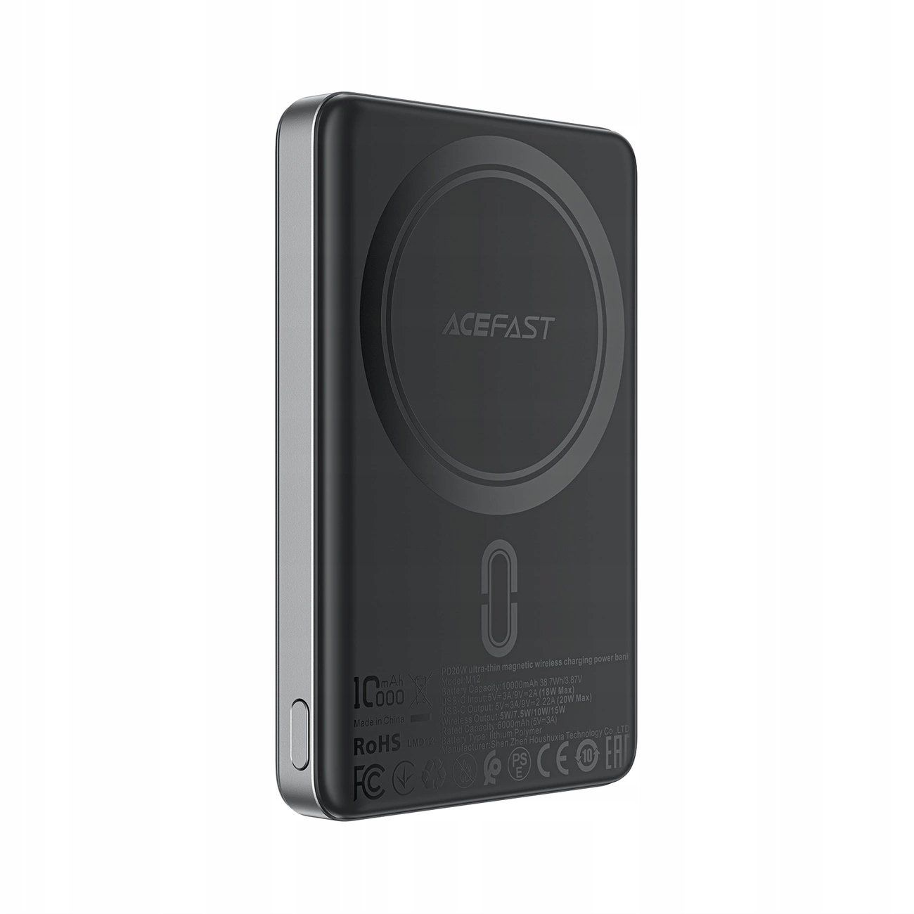 Powerbank Acefast M12-10000 PD20W – Ultra-cienki i zgodny z MagSafe