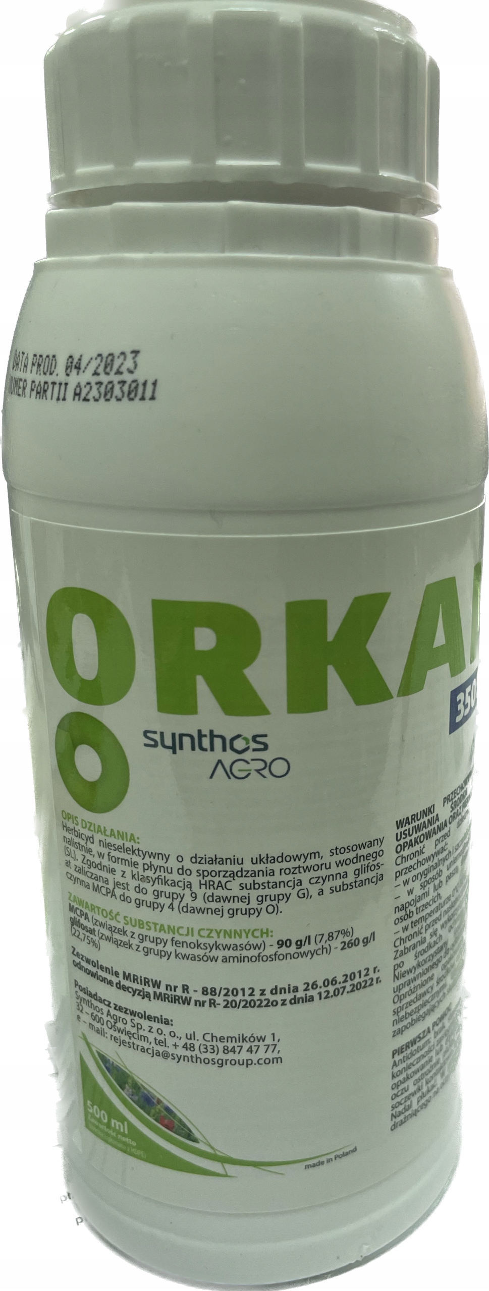 ORKAN 350 SL HOBBY 500ml – Skuteczny herbicyd do zwalczania chwastów