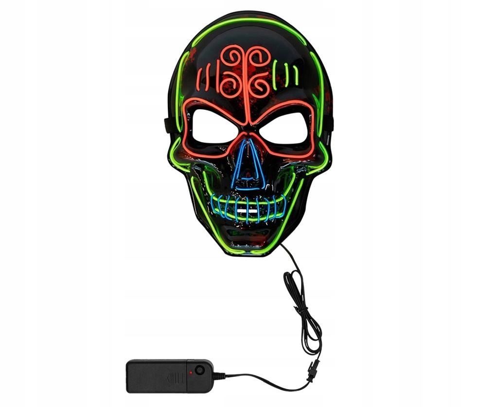 Maska LED Huesuda – Idealny dodatek do kostiumu na Halloween