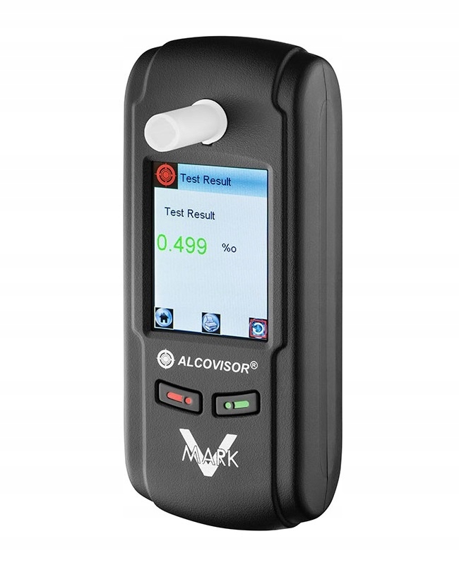 Alkomat elektrochemiczny AlcoVisor Mark V Plus Black – Precyzyjne pomiary alkoholu
