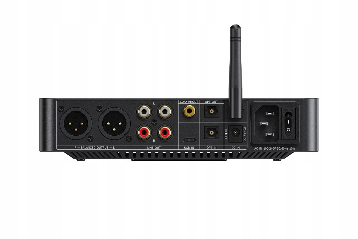 Funkcje dekodowania: Bluetooth, USB, coaxial i optyczne