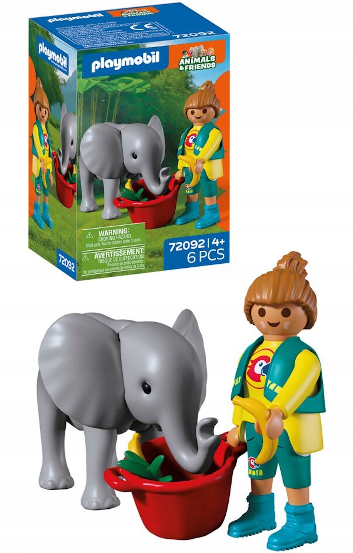 Playmobil 72092 – Urocze Słoniątko i Opiekun w Zestawie