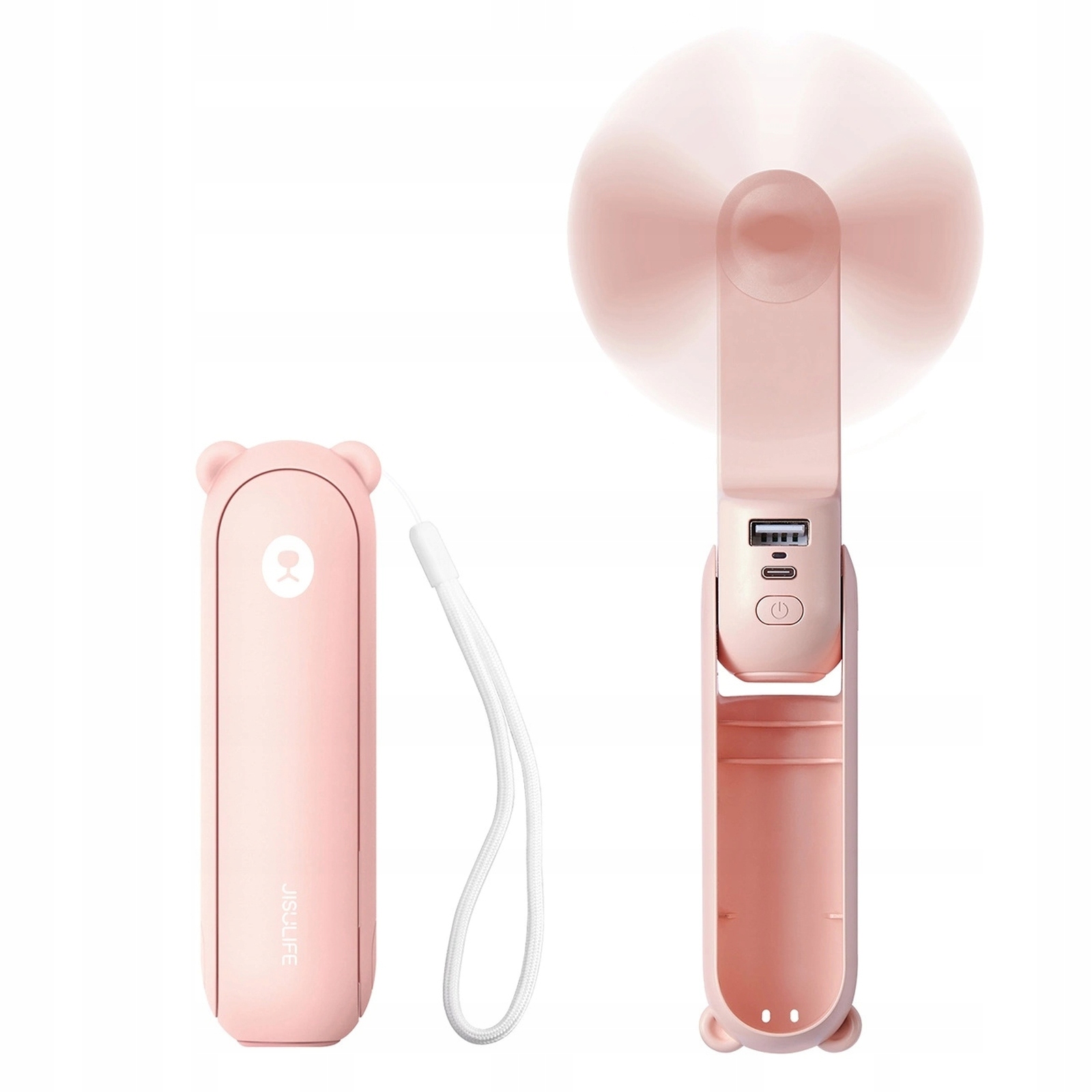 Funkcjonalność 3 w 1: wentylator, power bank i latarka