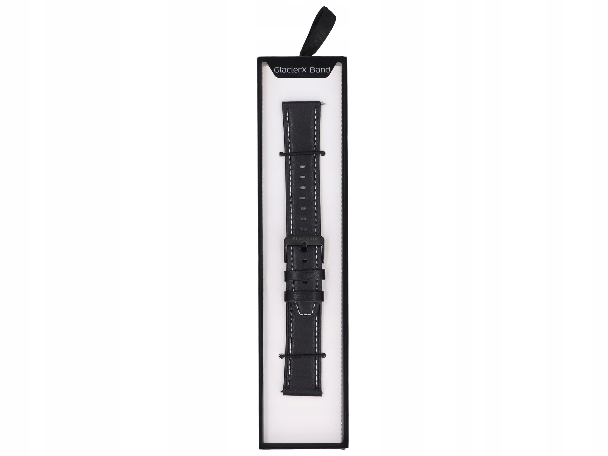Pasek do smartwatcha Classic Leather Black 22mm – Elegancja i styl na nadgarstku