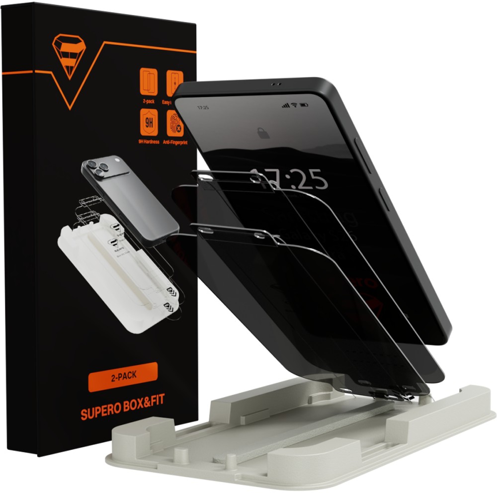 Szkło hartowane prywatyzujące Supero Box&Fit do Samsung Galaxy S26 Ultra – Ochrona i prywatność w jednym
