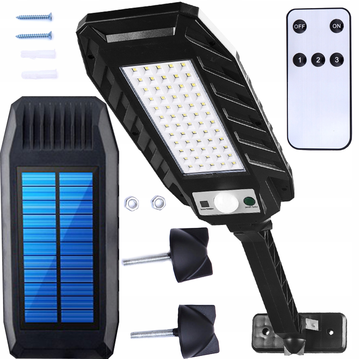 Lampa Solarna Uliczna 60LED COB XW-D200 – Efektywne oświetlenie dla Twojego ogrodu