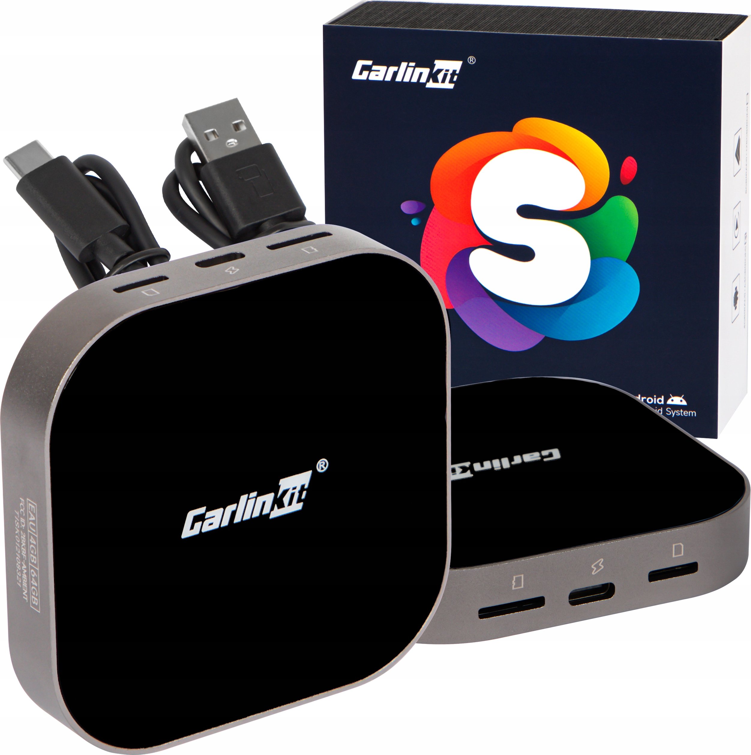 Carlinkit Tbox S2 – Przenośny bezprzewodowy adapter CarPlay i Android Auto