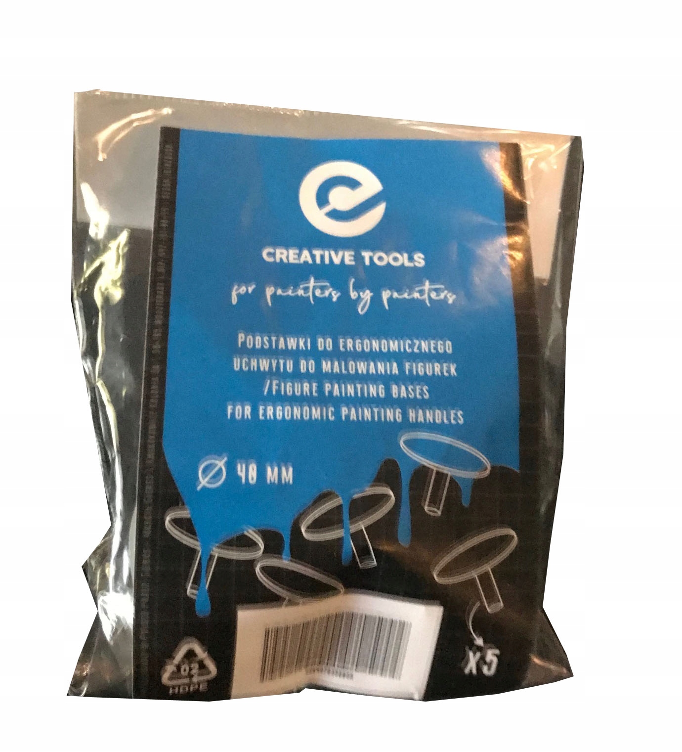 Creative Tools: Podstawki 40 mm 5szt – Idealne do malowania figurek