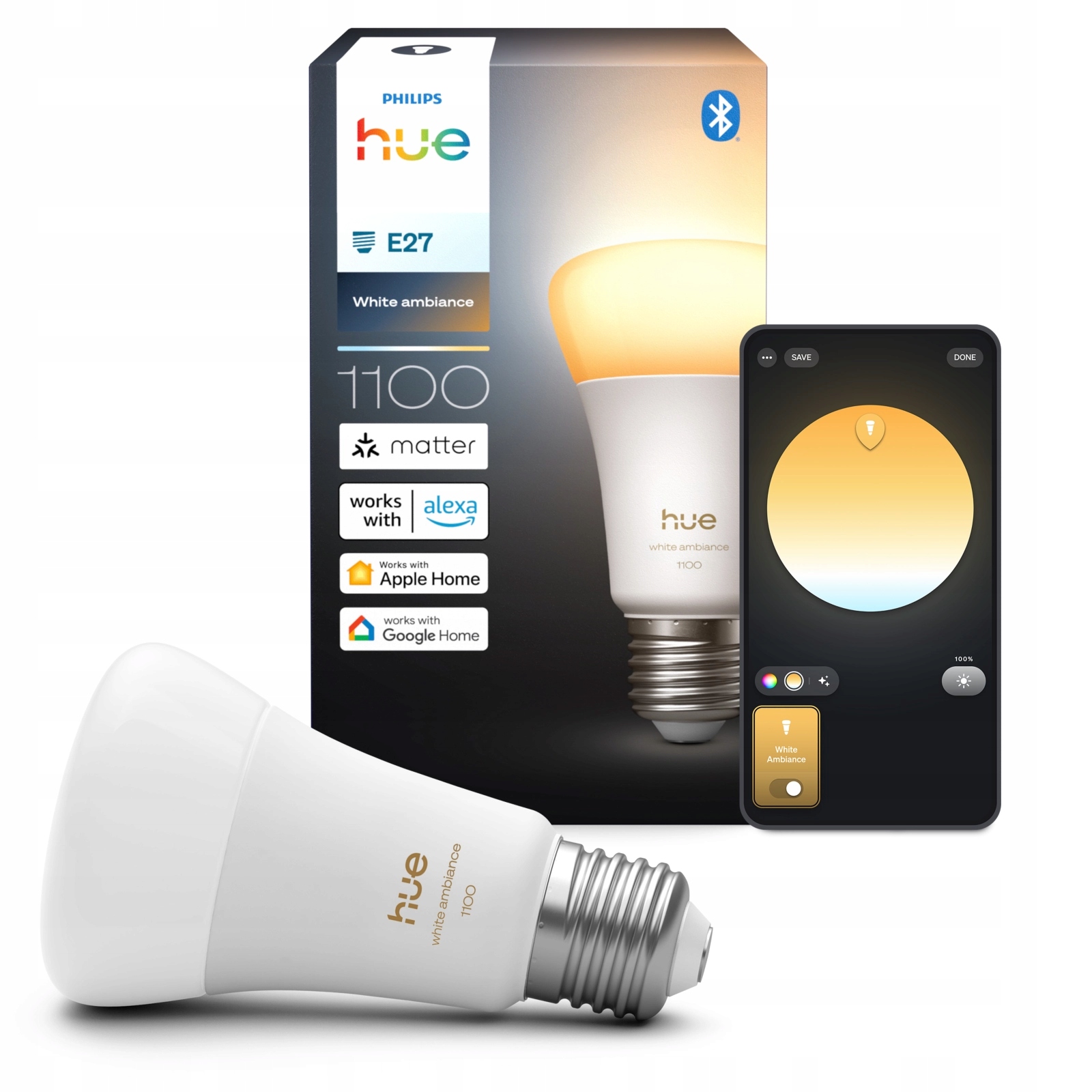 Philips Hue White ambiance Inteligentna żarówka A60 E27 - 1100 – Oświetlenie przyszłości w Twoim domu