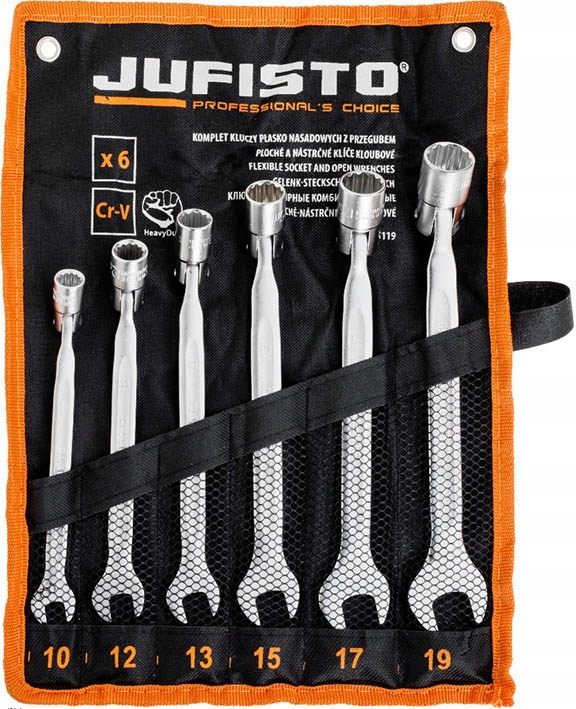 Zestaw kluczy o rozmiarach 10-19 mm – Wszechstronność w codziennych naprawach