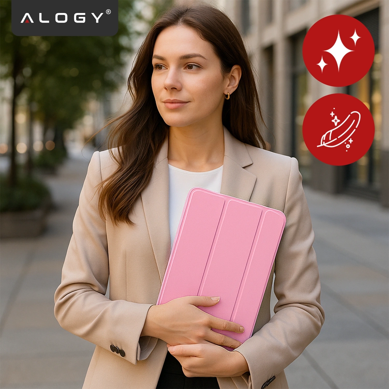 Funkcjonalność etui Alogy HybridBook™ – Automatyczne usypianie i wybudzanie