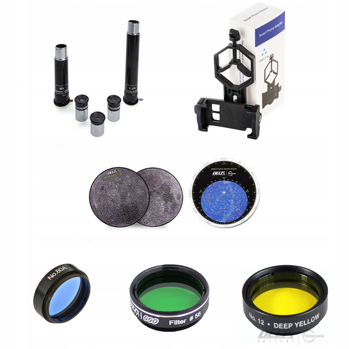 Wygodne wyposażenie: okulary 25 mm i 10 mm oraz szukacz StarPointer