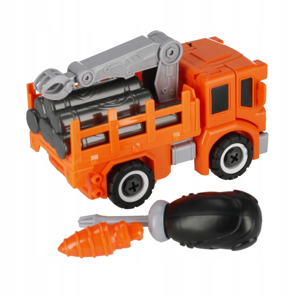 Zestaw zawiera: robot-dźwig, śrubokręt i klucz