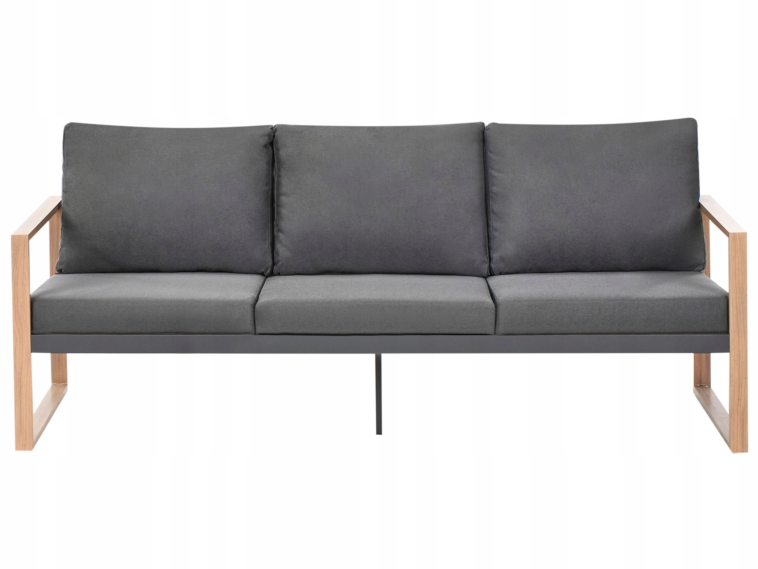 Zestaw ogrodowy ze stolikiem dla 5 osób GELSO Metal Ciemnoszary – Idealne rozwiązanie do Twojego ogrodu