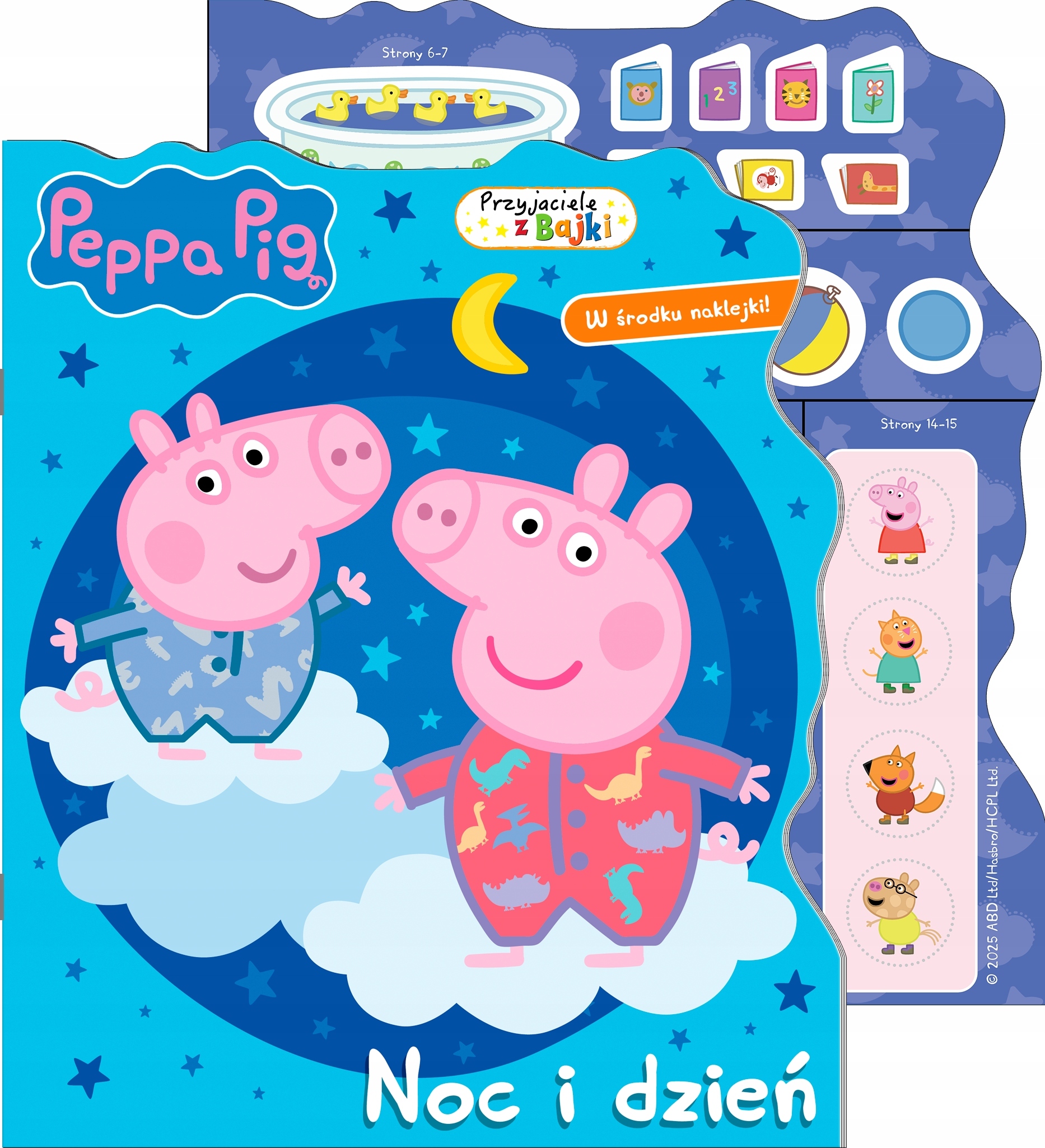 Noc i dzień. Świnka Peppa. Przyjaciele z bajki – Kolorowa przygoda dla dzieci