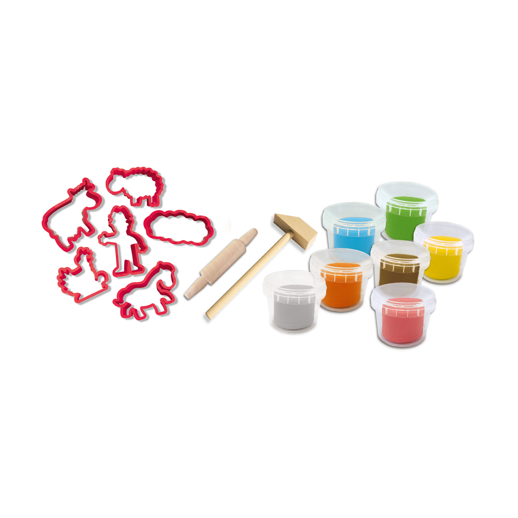 Zestaw zawiera: kolory i akcesoria do modelowania