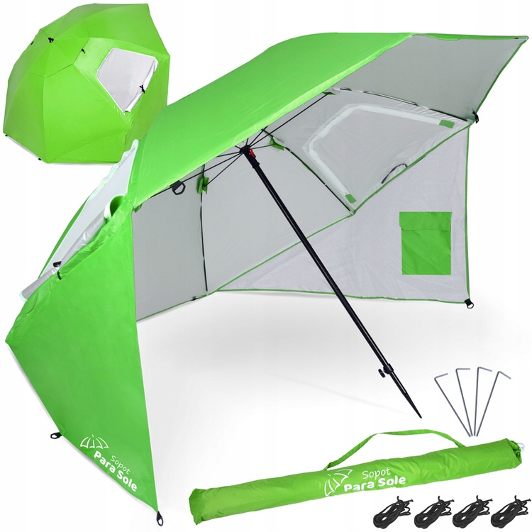 Parasol Plażowy Sopot Para Sole UPF 50+ – Idealny na Plażę i do Ogrodu