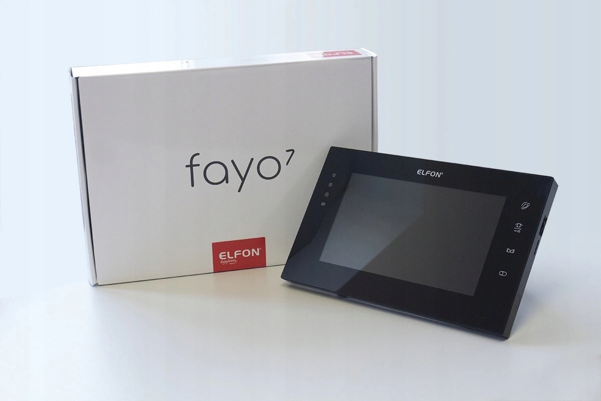 Monitor wideodomofonu Elfon OPTIMA Fayo OP-VM7F Czarny – Nowoczesne rozwiązanie dla Twojego domu