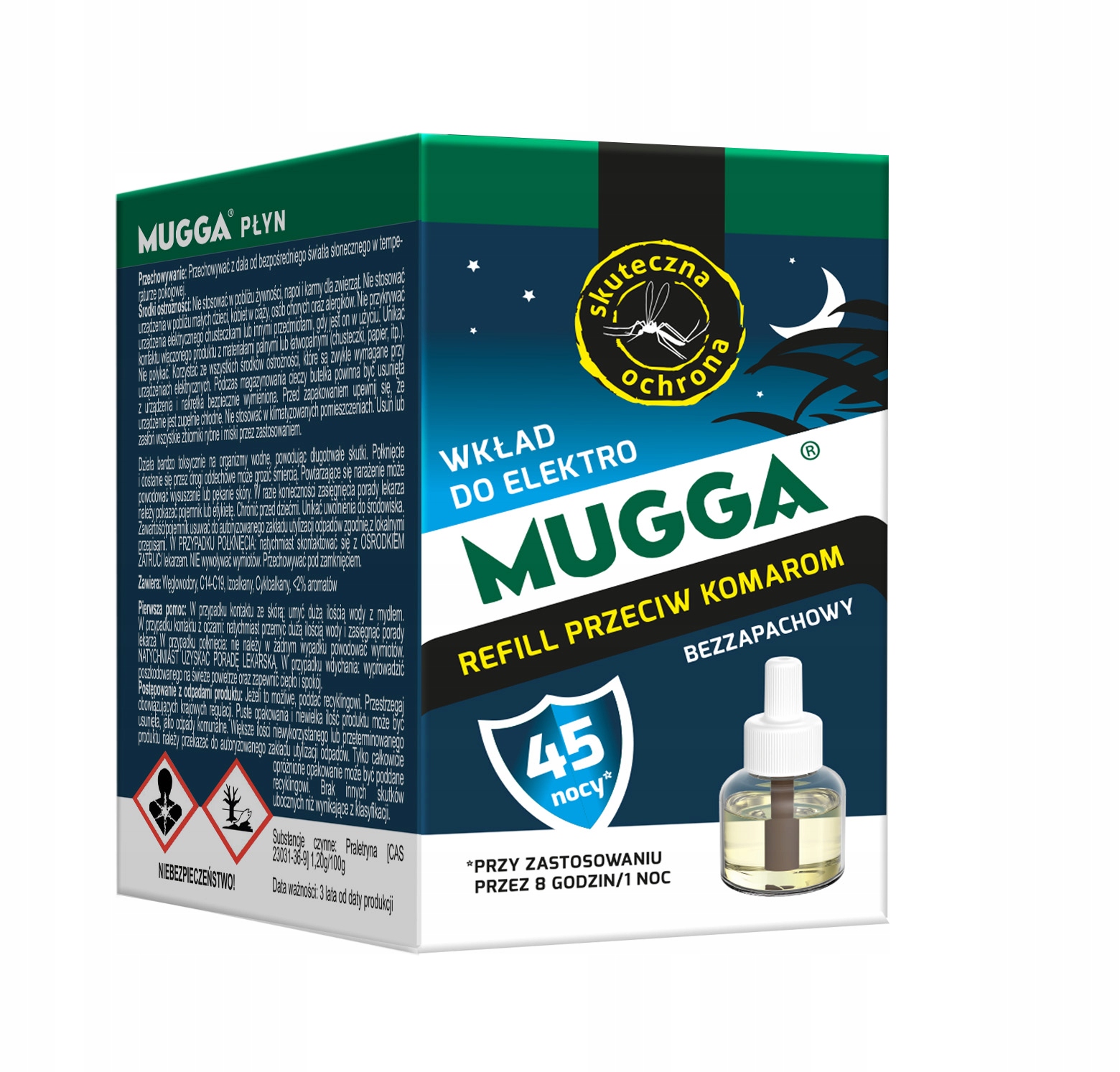 Wkład płyn na komary 45 nocy 35ml – Skuteczna ochrona przed insektami