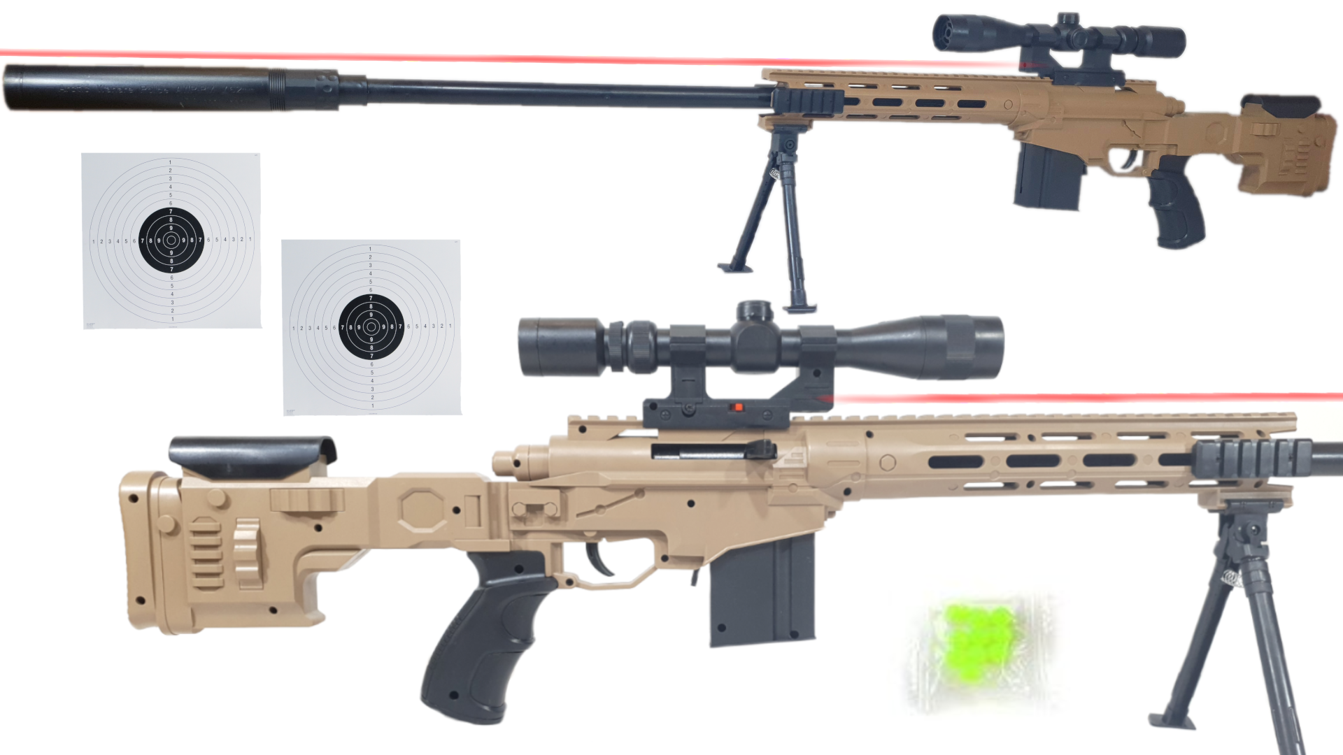 Amerykański Karabin Snajperski Na Kulki M107 z Laserem TOMDORIX