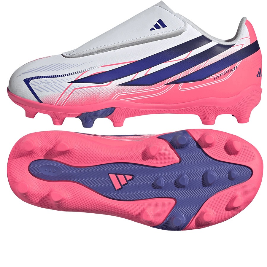 Buty piłkarskie dla dzieci F50 Hyperfast Club Velcro FG/MG – Idealne dla młodych sportowców