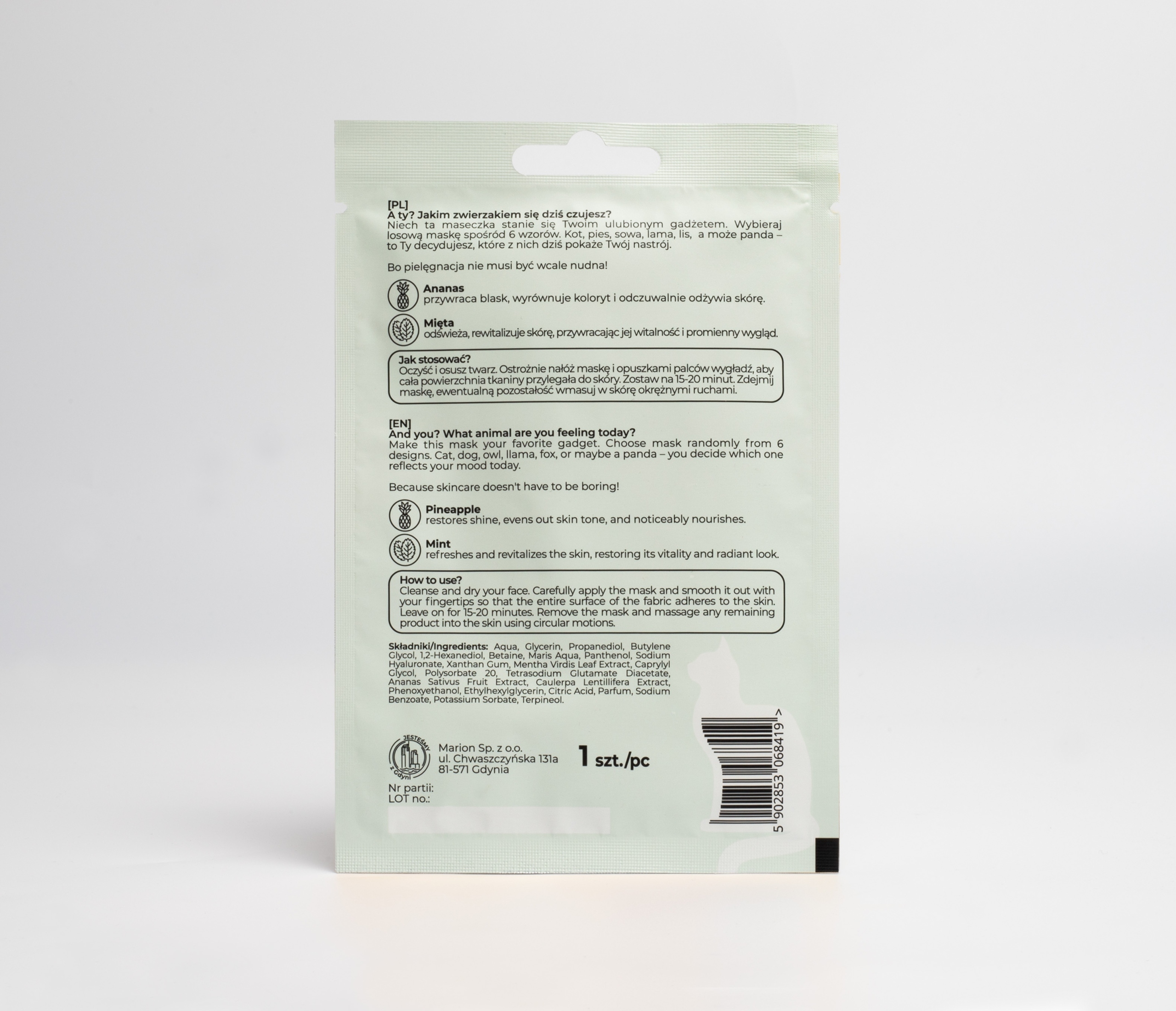 Składniki aktywne maski Animal – Co kryje się w środku?
